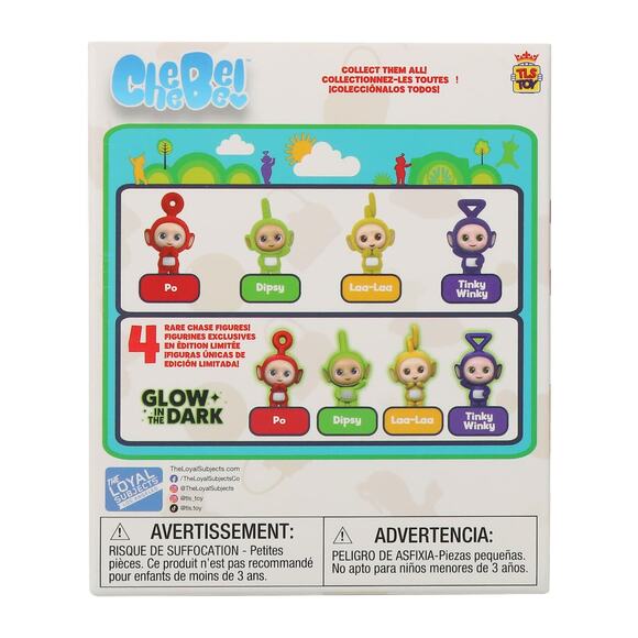 š„Teletubbies Laa Laa CheeBee 2.5" Flocked Collectible Mini Figure BNWTš„ - Picture 3 of 3